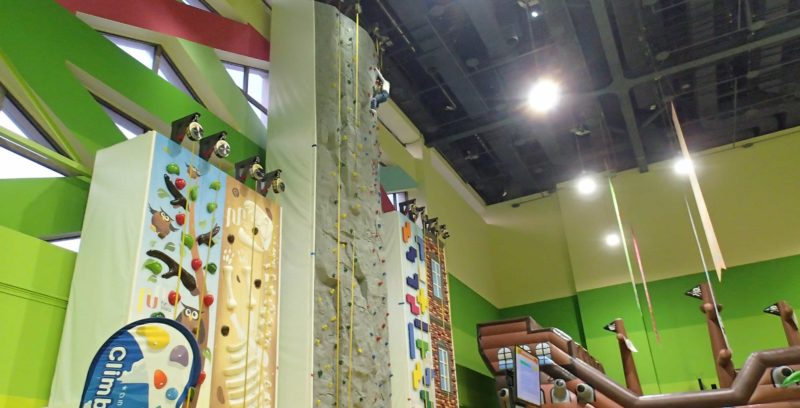 クライミング中