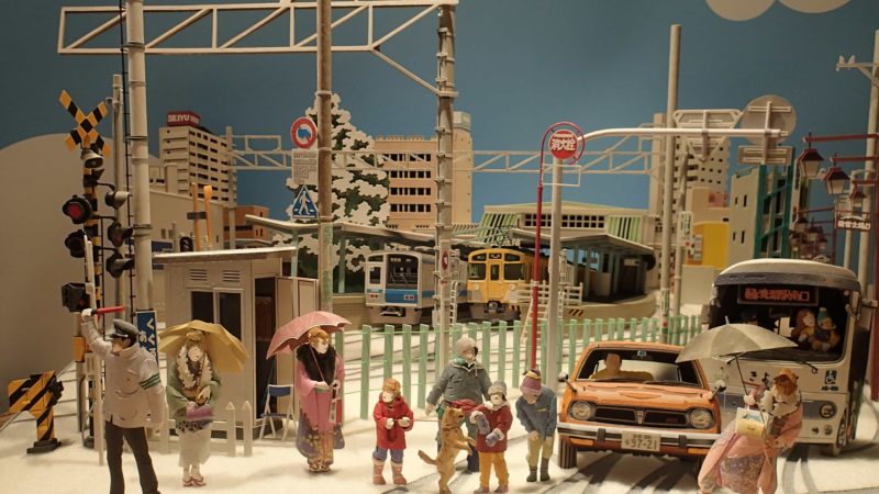 ペーパークラフト雪景色