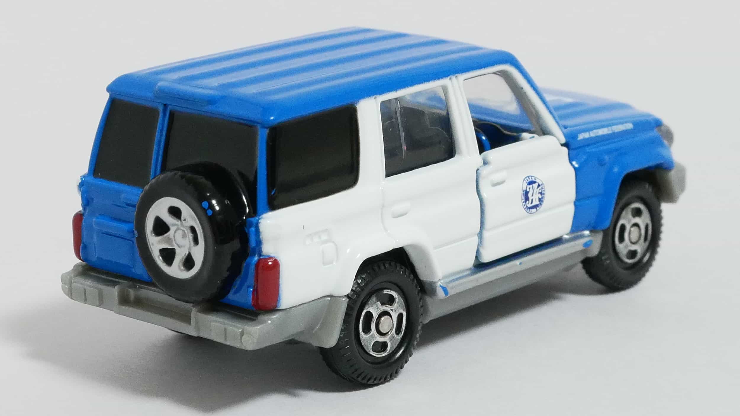 トミカNo.44-9トヨタランドクルーザーJAFロードサービスカー-後