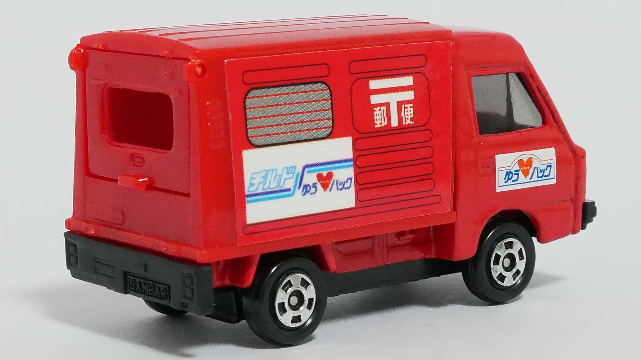 トミカNo.67-6スバルサンバー郵便車-後