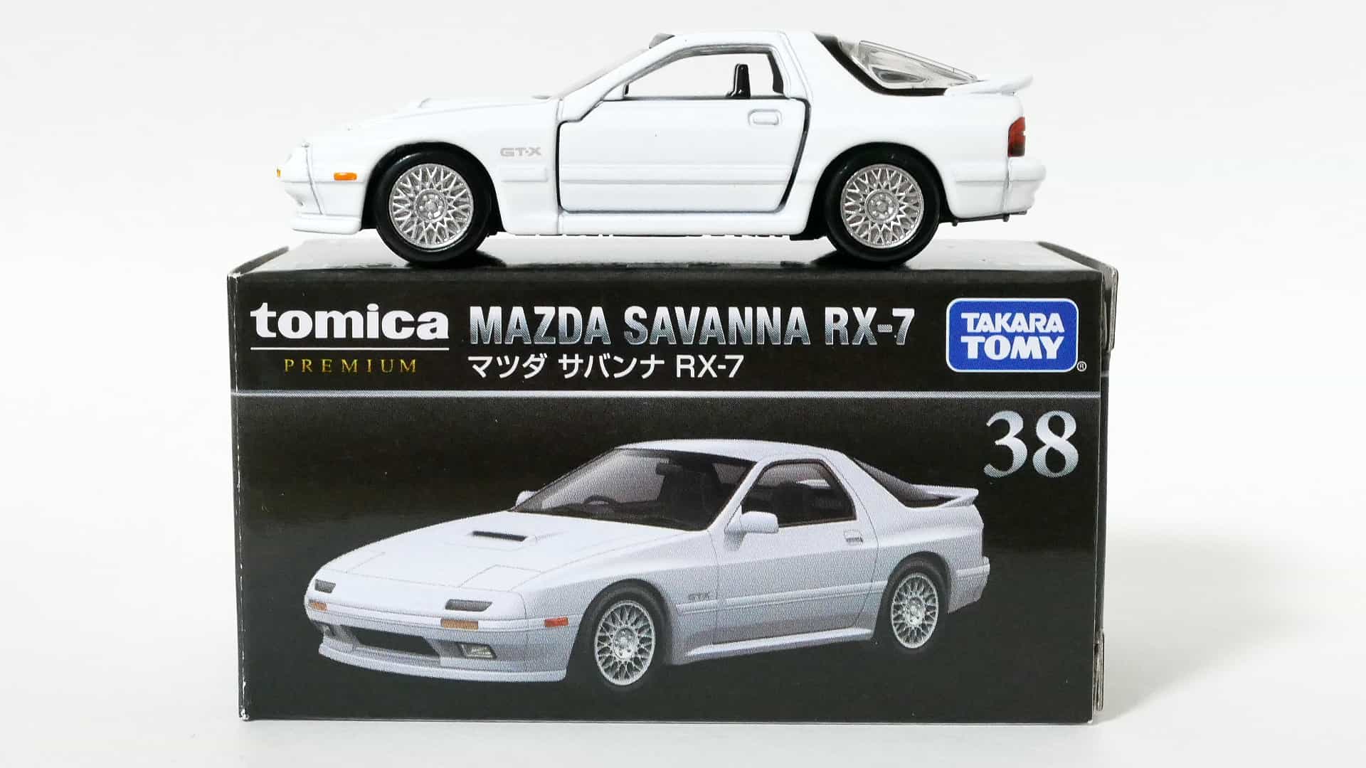 トミカプレミアム38-1 マツダ サバンナ RX-7 箱