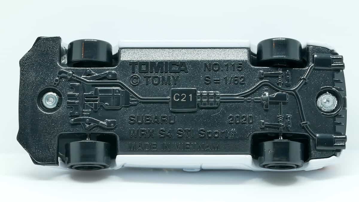 トミカ115-7 スバルWRX S4 STI Sport#初回特別仕様_シャーシ