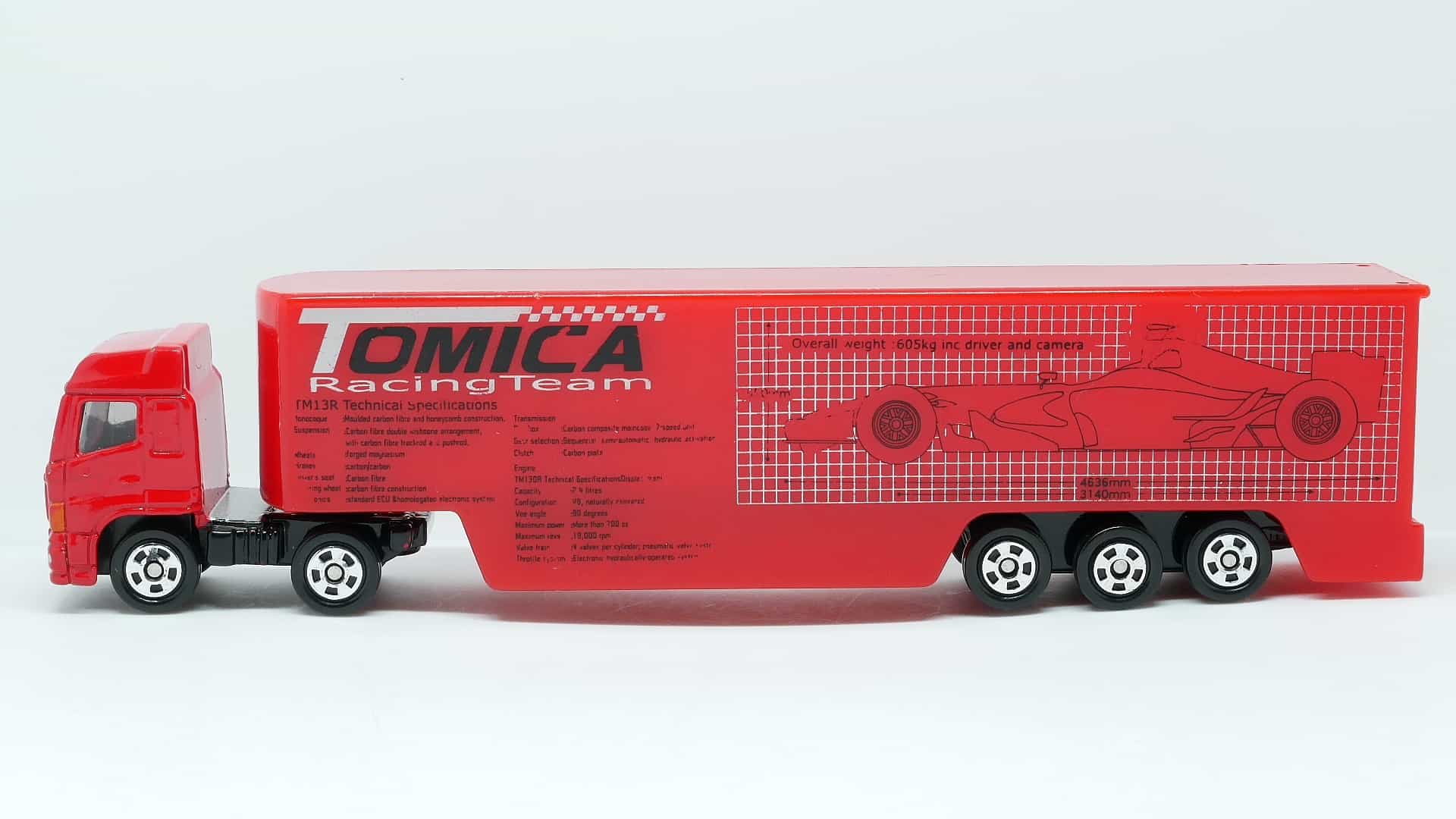 ロングトミカ129-1レーシングトランスポーター_横